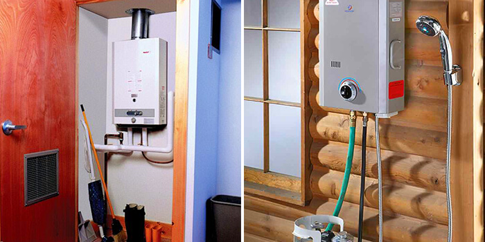 tankless water heater gas and electric model